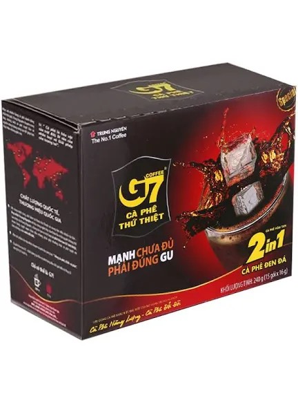 Cafe G7 Gu mạnh 3in1 hôp 12 stick (24H/T)